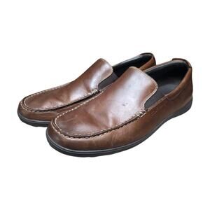 Cole Haan Men's NewHarbor Venetian II Loafer, Dark Brown, Size 10 Medium US